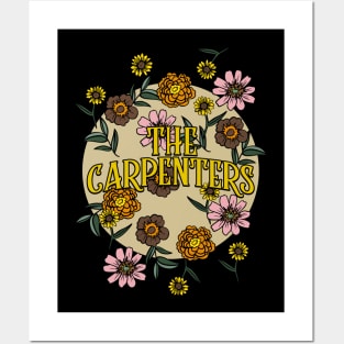 Carpenters Name Personalized Flower Retro Floral 80s 90s Name Style Posters and Art